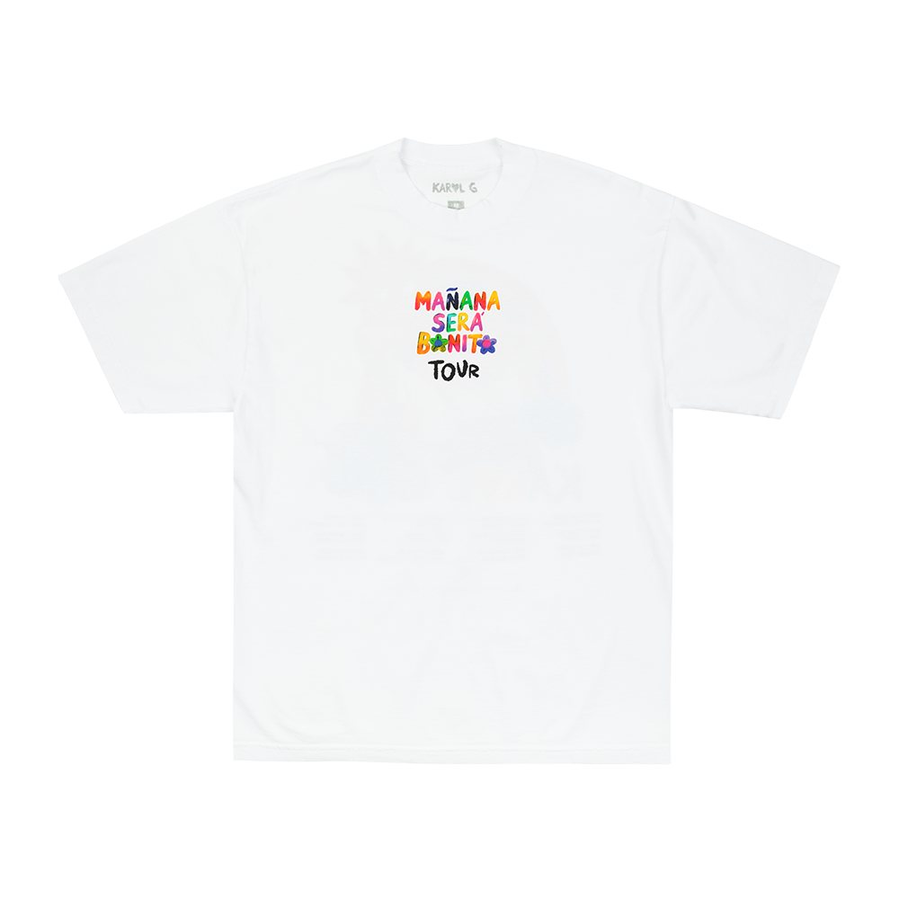 MSB Tour 2023 Rainbow White Tee Front