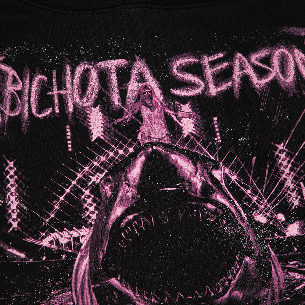 BICHOTA SEASON SHARK HOODIE DETAIL
