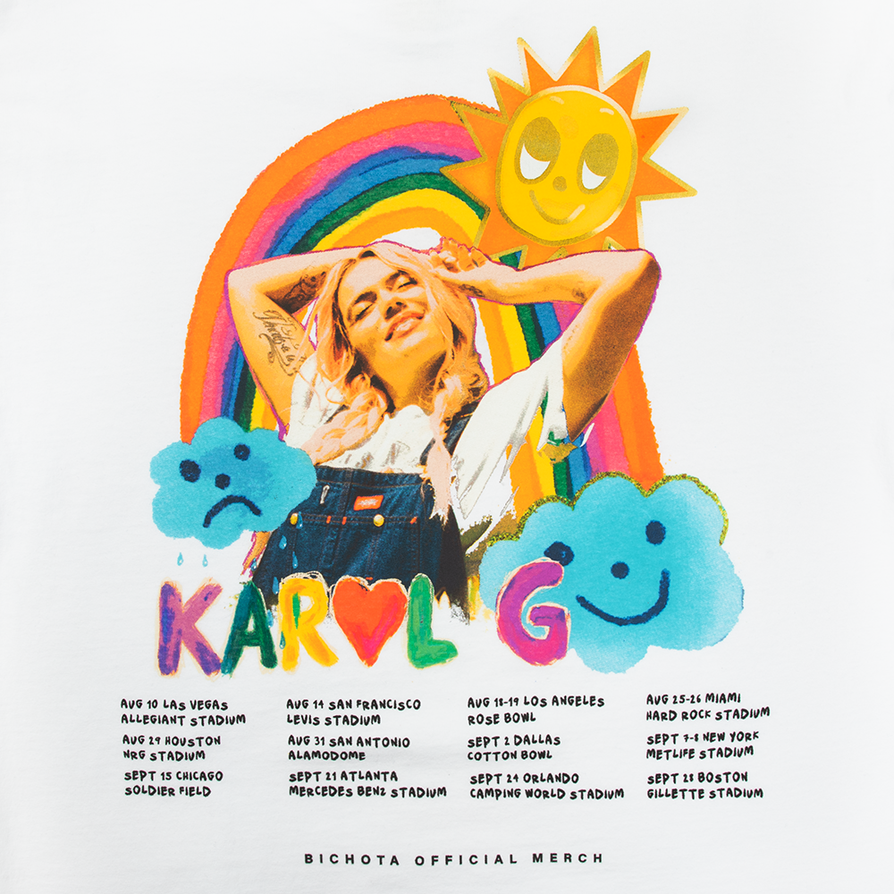 MSB Tour 2023 Rainbow White Tee Detail 2