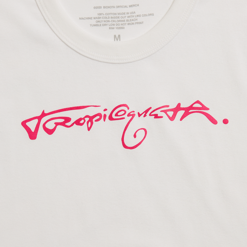 Tropicoqueta White Baby Tee 4 